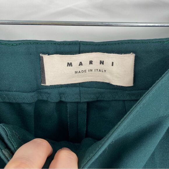 Marni Women’s Green Commesa Dress Pants size 42 / 8US - Picture 3 of 7